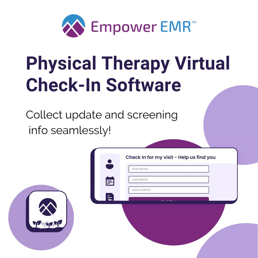 EmpowerEMR's tweet photo. Check-In with Ease, Anywhere! 📲

Whether on a tablet, kiosk, or mobile, our system offers a seamless check-in process. 💻

Reduce paperwork, go green, and start each visit on a tech-savvy note: https://t.co/CooIV6DO5Z

#EmpowerEMR #PhysicalTherapy #VirtualCheckIn https://t.co/aoJvHmUafT