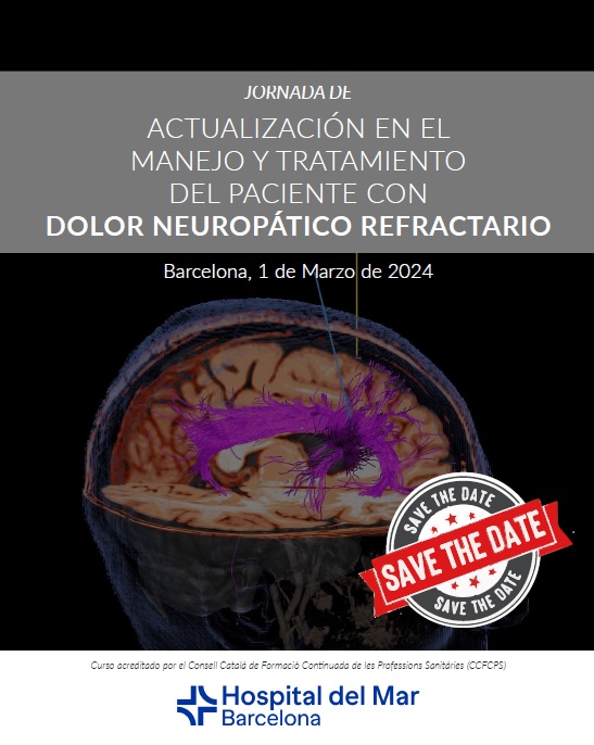 hospitaldelmar's tweet photo. Jornada d'actualització en el maneig i tractament del pacient amb #dolorneuropàtic refractari

🗓️ 1 de març de 2024

📌 Sala Josep Marull

Inscripcions 👉 https://t.co/vt8M6HcuGC

➕ https://t.co/4GVf57opq0

#neuromodulació @Gvillalba_NRC @AntonioMontesP8 @anestesiamar https://t.co/onnQKTuu6P