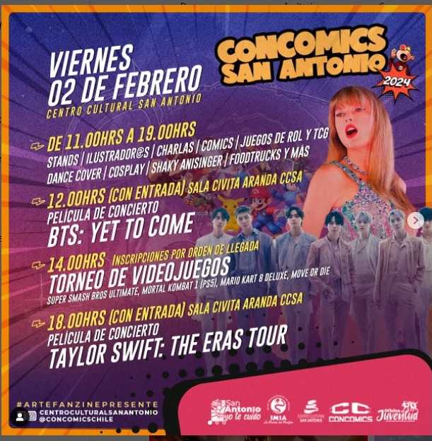 CapitanChileTEC's tweet photo. Buenos días, hoy y mañana #Concomics en la ciudad de #SanAntonio en su #centrocultural
No dejen de asistir!!! https://t.co/8lBg2Ga2Fg