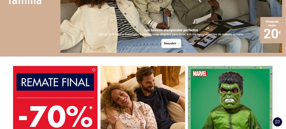 Parece que el efecto rebajas va perdiendo protagonismo en la comunicación y el mensaje se enfoca en otras palancas.

Antes y Después

#CRO