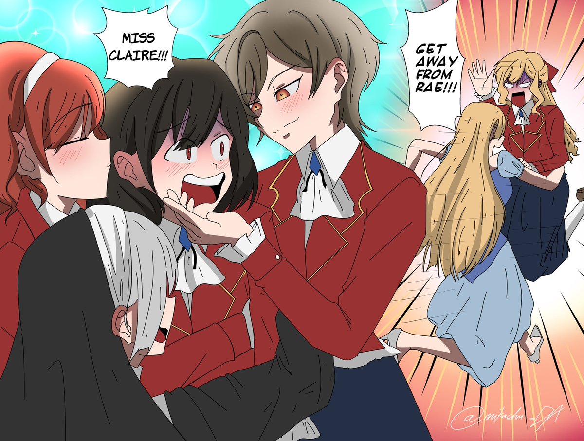 mikachu_DA's tweet photo. This is just pure chaos. They can never be in one place at once😭
#ILTV #Wataoshi #ILTV_Spoiler #私の推しは悪役令嬢 #RaeTaylor #ClaireFrancois #Lily #Philine #Manaria #Lana @Inori_ILTV https://t.co/JXRy3UH3sB