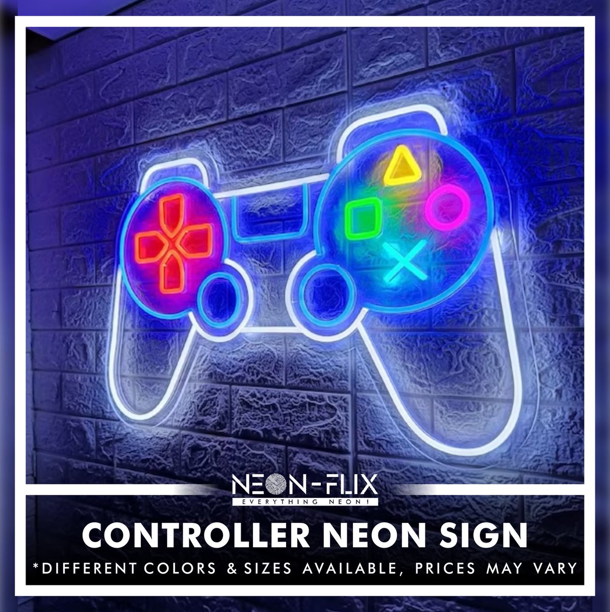 NeonFlix_'s tweet photo. Gaming Controller Neon ^^ perfect for your gaming room. 
DM us for more info. https://t.co/Shlmo2mcoh
