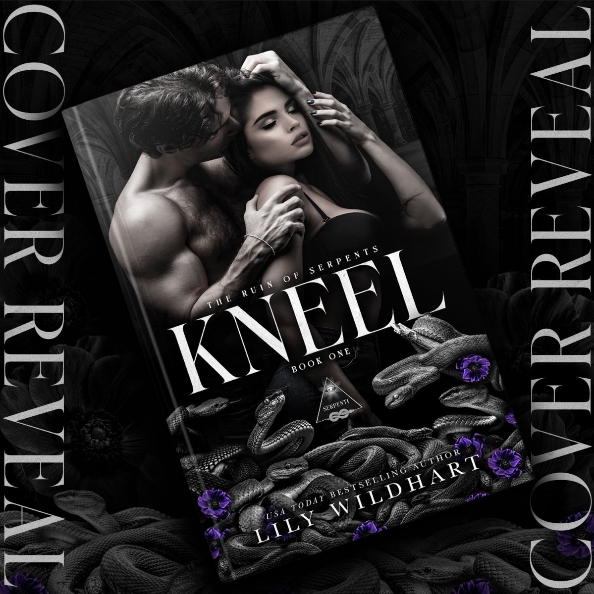 COVER REVEAL!
Unveiling the chilling cover of KNEEL by Lily Wildhart, the first installment in The Ruin of Serpents series. 
Mark your calendars for March 1st. 
Preorder TODAY
amzn.to/4bvzIyK 
<a href="/CandiKanePR/">Candi Kane PR</a>