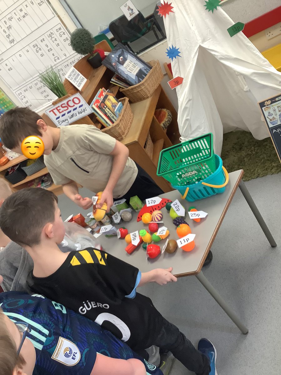 For <a href="/NSPCC/">NSPCC</a> Number Day, we have had 3 activities which incorporate Maths in the curriculum. First up, we had our Orchard Tesco. We were given 100p and we had buy ourselves a healthy shop. #NumberDay2024 <a href="/OrchardPrimaryA/">Orchard Primary</a>