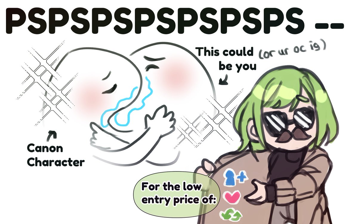 schmellows's tweet photo. 💫OC x Canon raffle💫
ITS FINALLY HERE waaah sorry my internet was freaking DEAD 

⭐️+1 chance: Tag a friend OR tell me your top 3 characters! (slurping that engagement)
⭐️Ends: Feb 7th! 
⭐️The finished piece SHOULD be done by Valentines! 

You can win a thigh up pair sketch ! 🩵 https://t.co/fjb1CMiRnp
