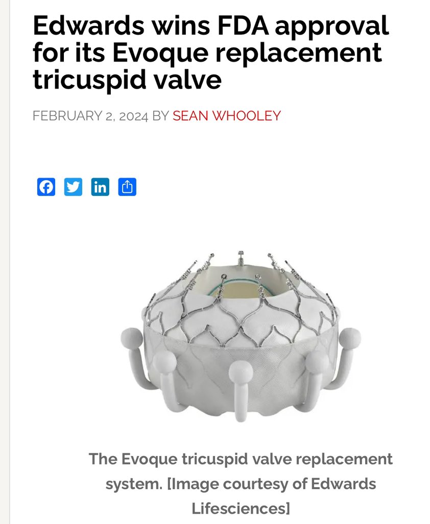 After approval first in the EU, Finally a TTVI available in the US for our severe, symptomatic TR patients!! @escardio @ACCinTouch @SusheelKodaliMD @VinodThourani