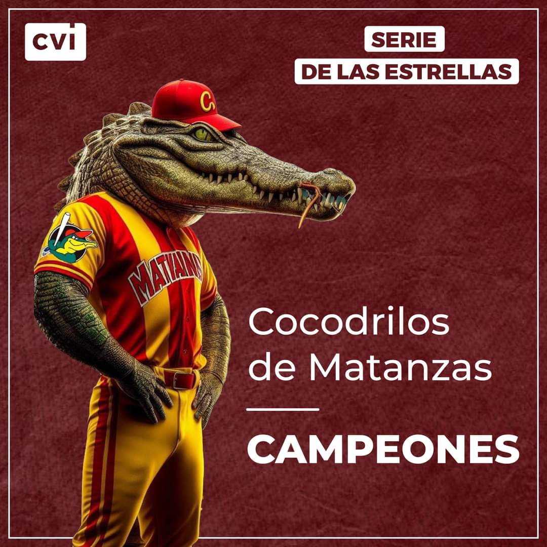 🏆¡Un nuevo trofeo para #Matanzas🐊 en la #pelotacubana⚾! Los campeones de la Serie de las Estrellas 2024 tras dominar en el juego final al equipo de Estrellas de la Liga Élite con marcador de 12 carreras por 2 🇨🇺. #JagueyEnVictoria #EstaEsLaRevolucion <a href="/JanyMartnez10/">Hanny Martínez</a> <a href="/SunyGarca1/">Suny García</a>