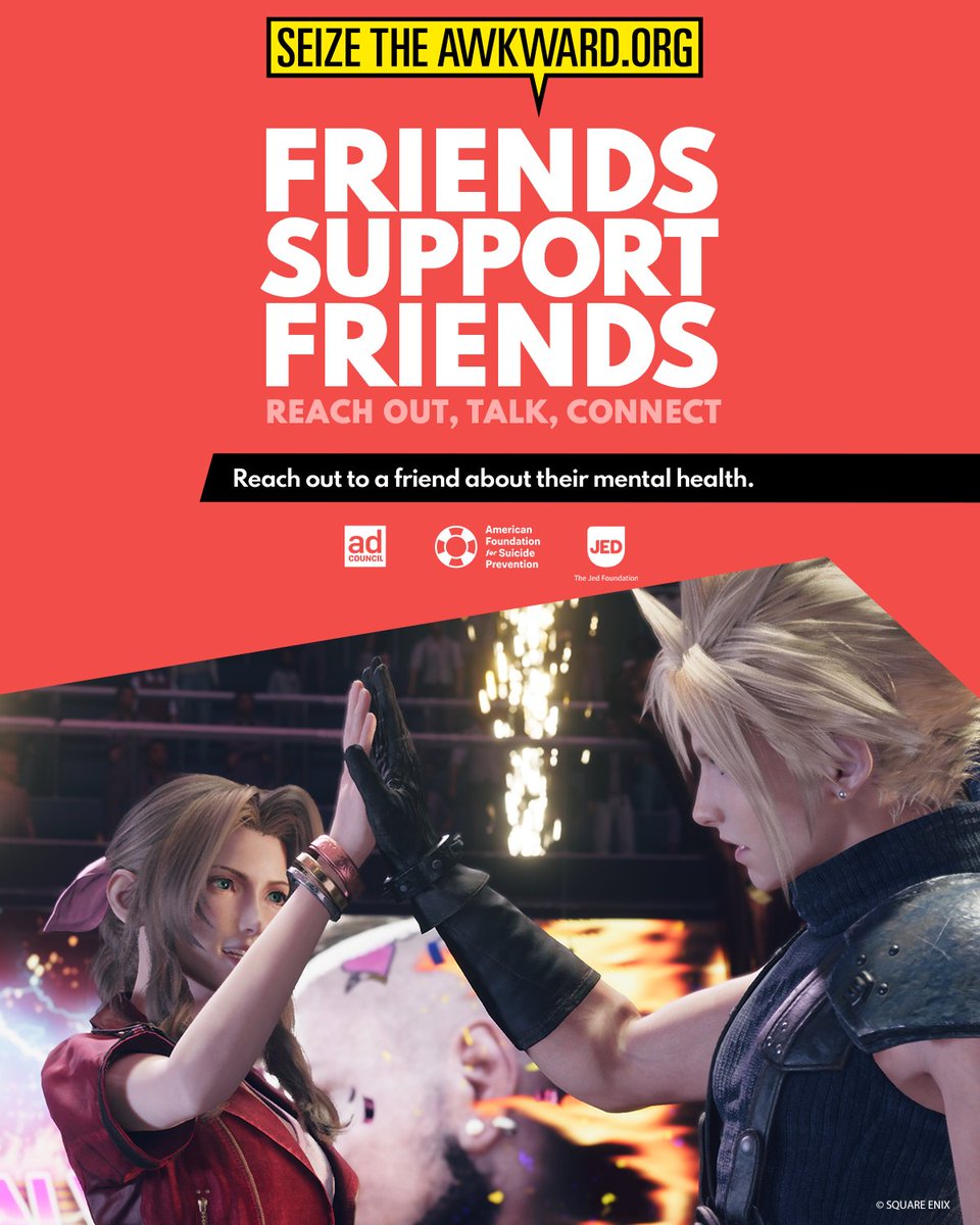 Checking in on your friends? It’s totally worth it! Reach out if you see them struggling.

Learn more at SeizeTheAwkward.org. #SeizeTheAwkward