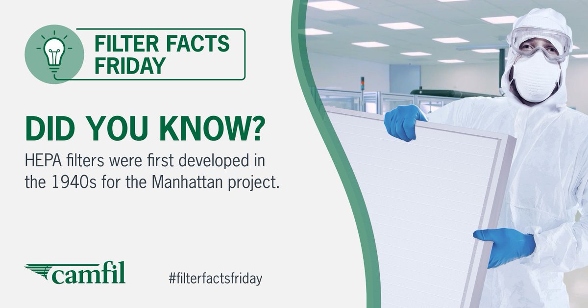 🌬️ Fun Fact: Have you ever wondered where HEPA filters came from?  #DidYouKnow #HEPAFilters #FactFriday

To learn more, visit: camfilapc.com