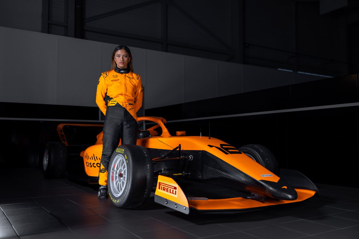 McLarenF1's tweet photo. Papaya takeover in F1 Academy! 🧡   

Introducing the #16 car @racerbia will be competing in for 2024. 👊 https://t.co/TW6K4XYqgg