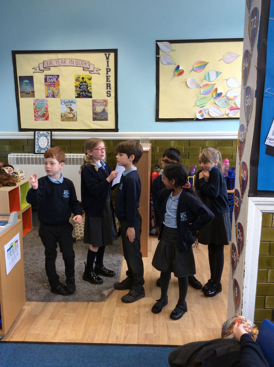 HambrookSchool's tweet photo. #Hambrook 3 used their acting skills this week to recreate the story of their class novel 'Black Dog'. They focused on facial expressions, gestures and body language. https://t.co/ezOMdpAWUh