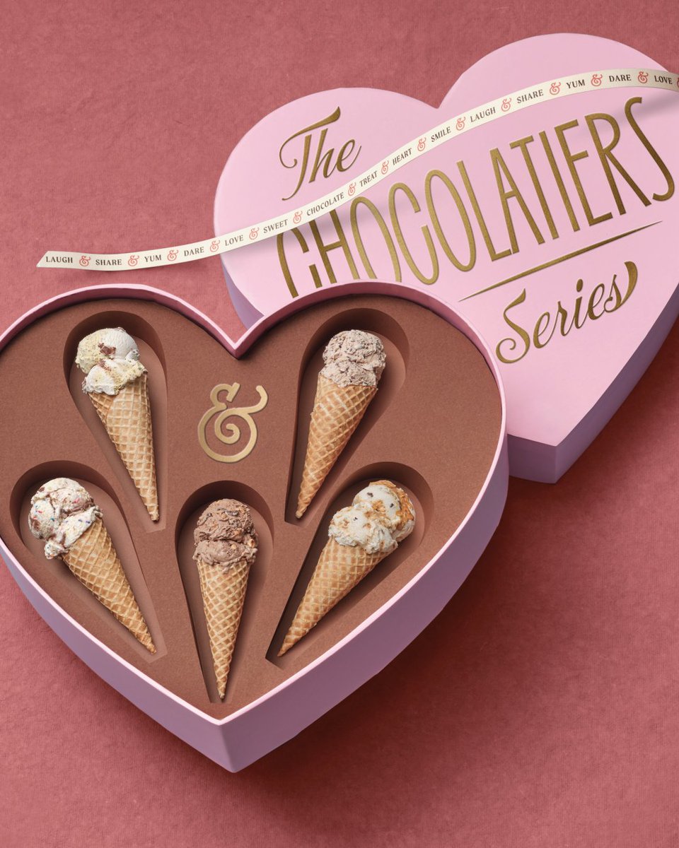 New Flavor Friday 🍫 Embrace the season with five ice creams that celebrate the most important ingredient of all: Love. Crafted in sweet partnership with the most renowned chocolatiers and bean-to-bar connoisseurs in the country for the entire month:⁠ bit.ly/4bjbJTf