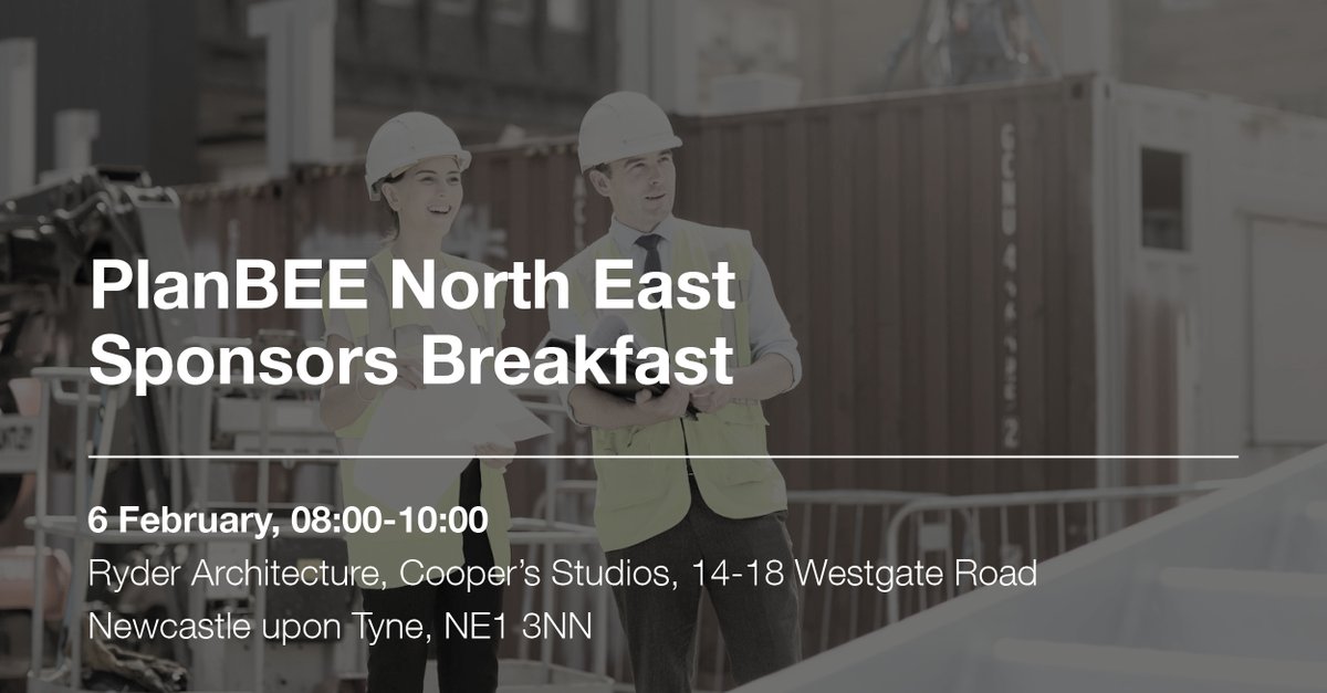 📢 We are looking forward to hosting <a href="/joinplanbee/">PlanBEE</a> north east sponsors breakfast on 6 February in Newcastle. 

Join like minded #builtenvironment employers and hear about the benefits of recruiting talent through the apprenticeship programme.  

Register ⬇️
bit.ly/47G5MNb