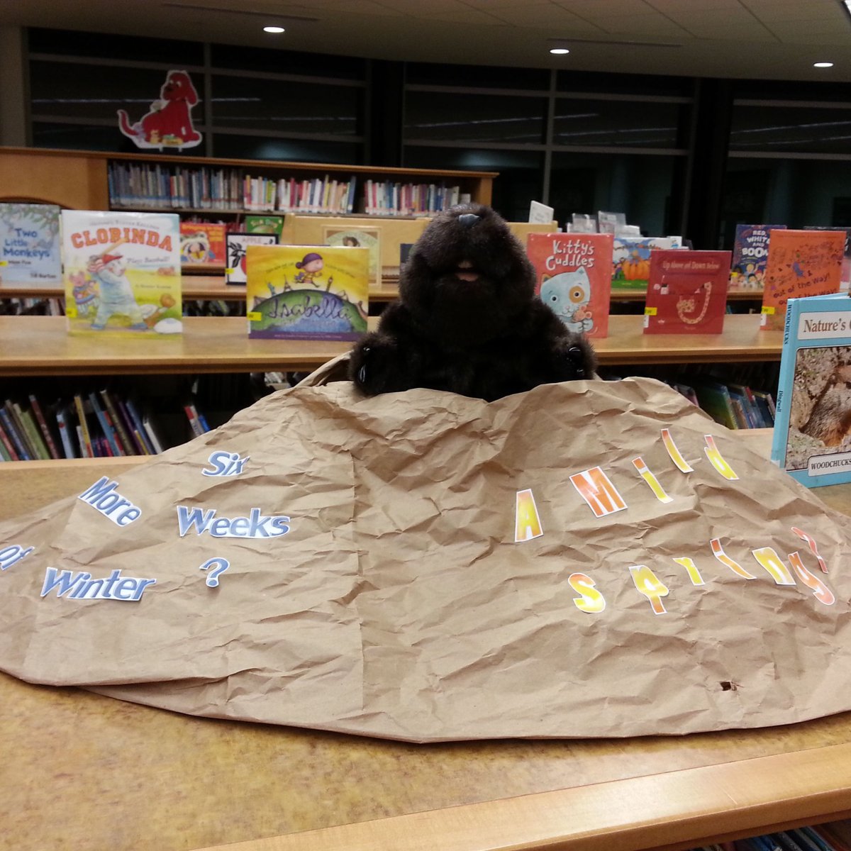 FOPLnews's tweet image. It&apos;s Groundhog Day! Do you have anything interesting going on at your library today?  
#GroundhogDay #LibraryPrograms #LibraryFun