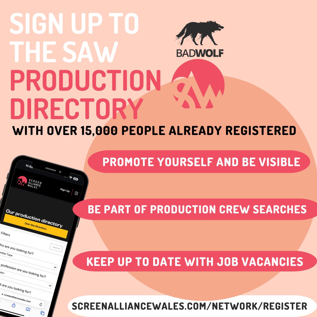 ScreenAllianceW's tweet photo. Join our Production Directory!
We have over 15,000 listed crew members and counting!
Be a part of:
✨Production Crew Searches
✨Promote yourself and be visible to others
✨Hear the latest job vacancies
✨Hear news about upcoming Events and Masterclasses

🔗https://t.co/UXamScAjBC https://t.co/3LGvxTVm7x