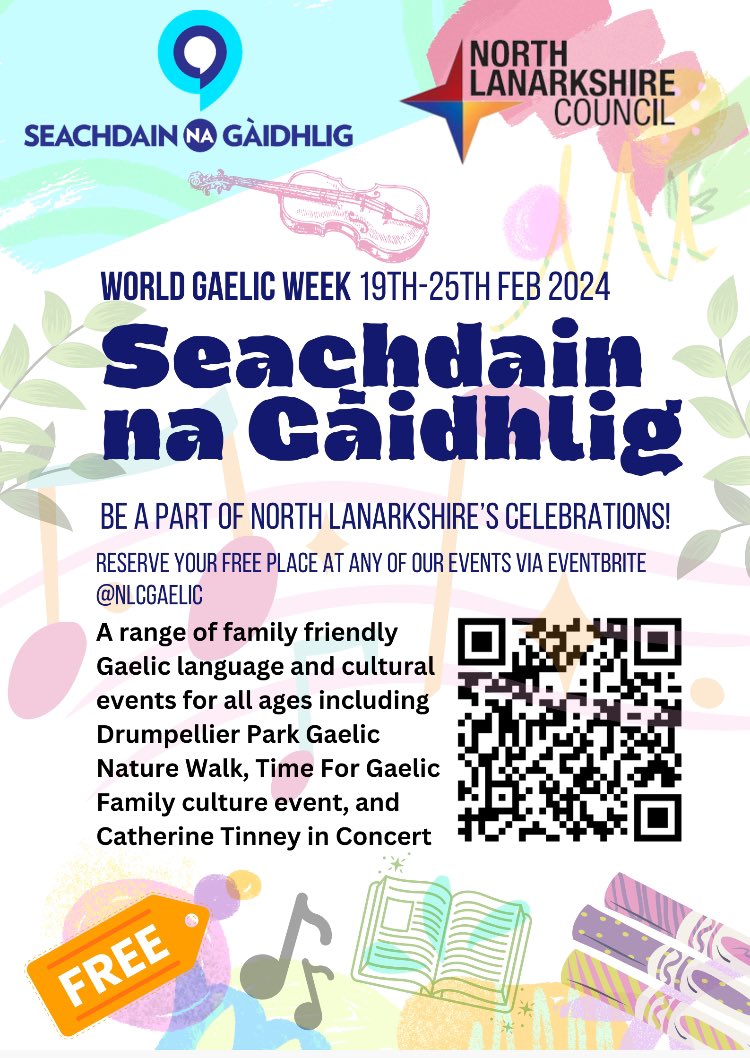 Join us for <a href="/sngaidhlig/">Seachdain na Gàidhlig</a> World Gaelic Week events! #Gaelic <a href="/NLCAdultLearn/">NLC Adult Learning & Resettlement</a> <a href="/nlcpeople/">NorthLanCouncil</a> <a href="/bordnagaidhlig/">Bòrd na Gàidhlig</a> 🌟 book free places via Eventbrite
