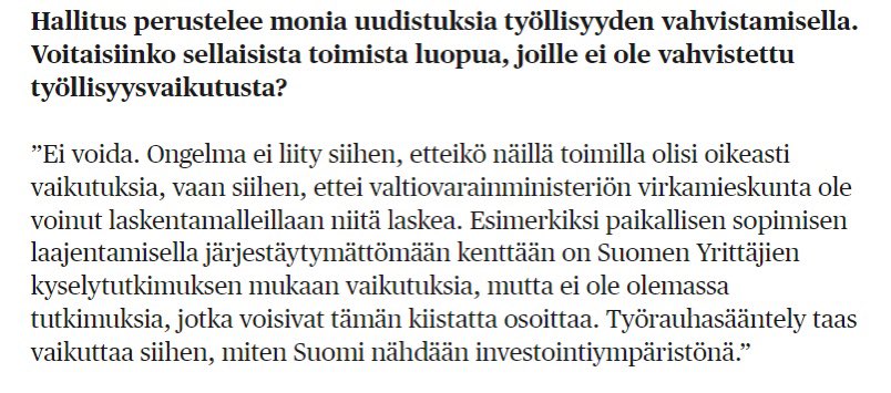 Orpon lupaus: työllisyystoimet arvioidaan valtiovarainministeriössä

Käytännön toteutus: työllisyystoimet arvioidaan Suomen Yrittäjien toimistolla