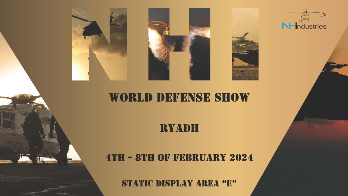 Meet us at the World Defense Show 2024 ! #helicopter #NH90 #NHindustries #NFH #WDS2024 #Military