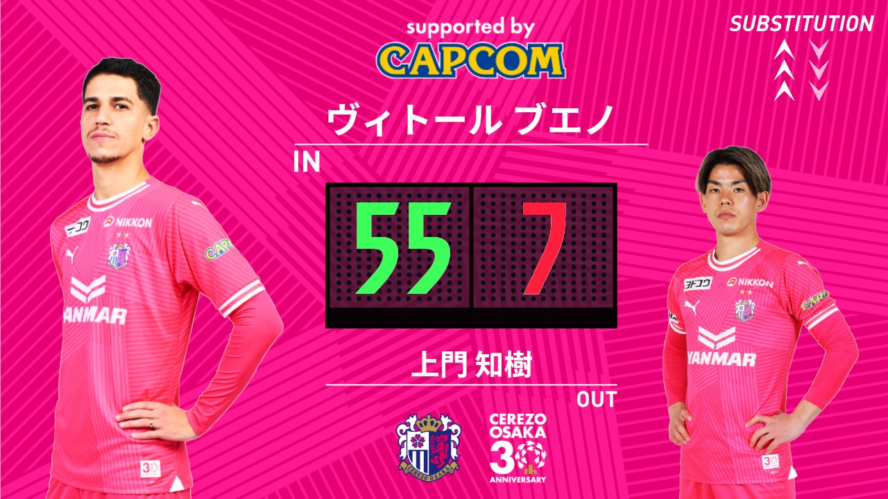 セレッソ大阪2024ユニフォーム　55ブエノ セレッソ大阪2024ユニフォーム 55ブエノ （セレッソ大阪