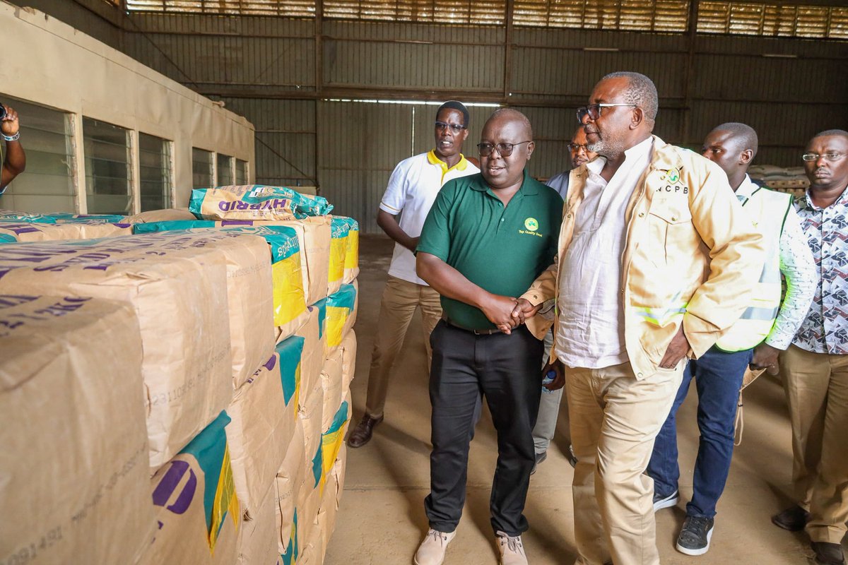mithika_Linturi's tweet photo. I inspected NCPB stores, ensuring ample subsidized fertilizer for the upcoming long rains season. To boost yields, we've partnered with Kenya Seed Company to provide good quality seeds for our hardworking farmers. Together, we're cultivating success! #MeruFieldDay #MkulimaKwanza https://t.co/0YKv8VMvzd