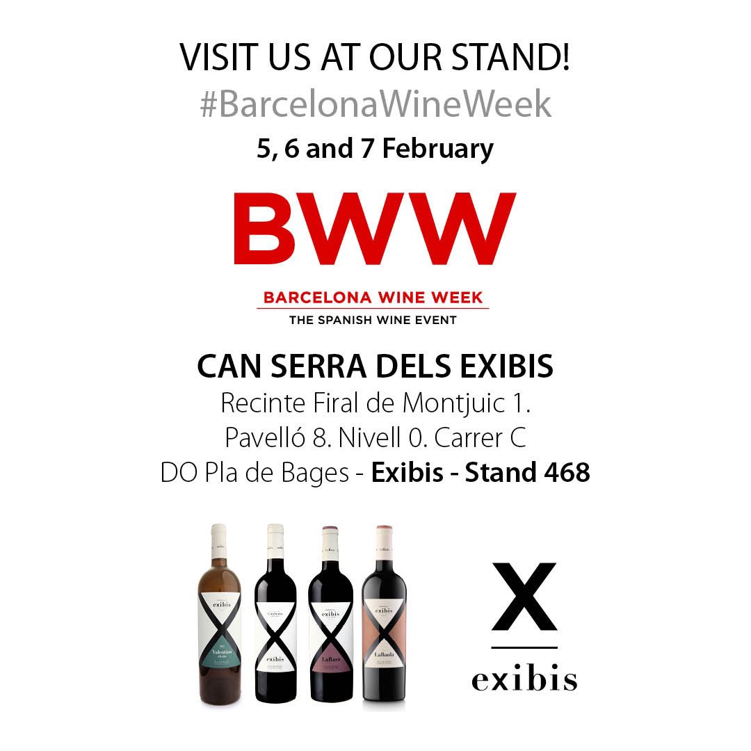 Exibis (@canserraexibis) on Twitter photo Visit us at #BWW. Visitans a la Barcelona Wine Week, la fira professional del vi. Dilluns, dimarts i dimecres.
<a href="/dopladebages/">DO Pla de Bages</a> Visit us at #BWW. Visitans a la Barcelona Wine Week, la fira professional del vi. Dilluns, dimarts i dimecres.
<a href="/dopladebages/">DO Pla de Bages</a>
