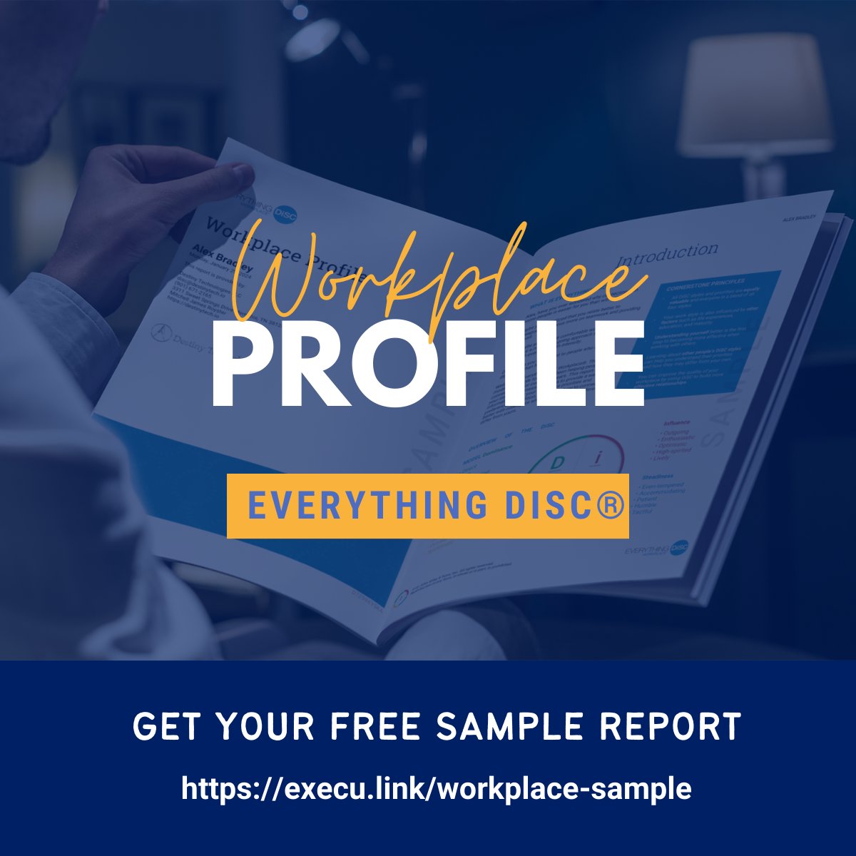 Unlock the secrets to productive relationships in your organization through a personalized assessment that unveils communication styles, motivators, and stressors.

Get your FREE Everything DiSC Sample report TODAY! 

Visit: execu.link/worplace-sample 
#EverythingDisc #Wiley