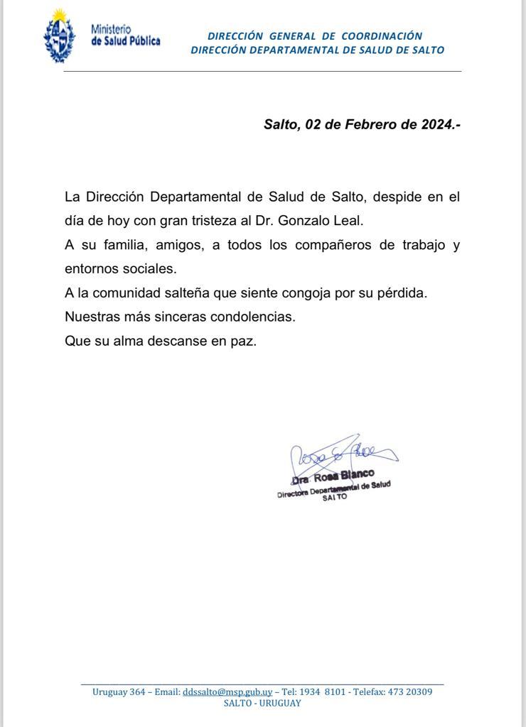 DdsSalto's tweet photo. Con gran tristeza https://t.co/53etwumrZB