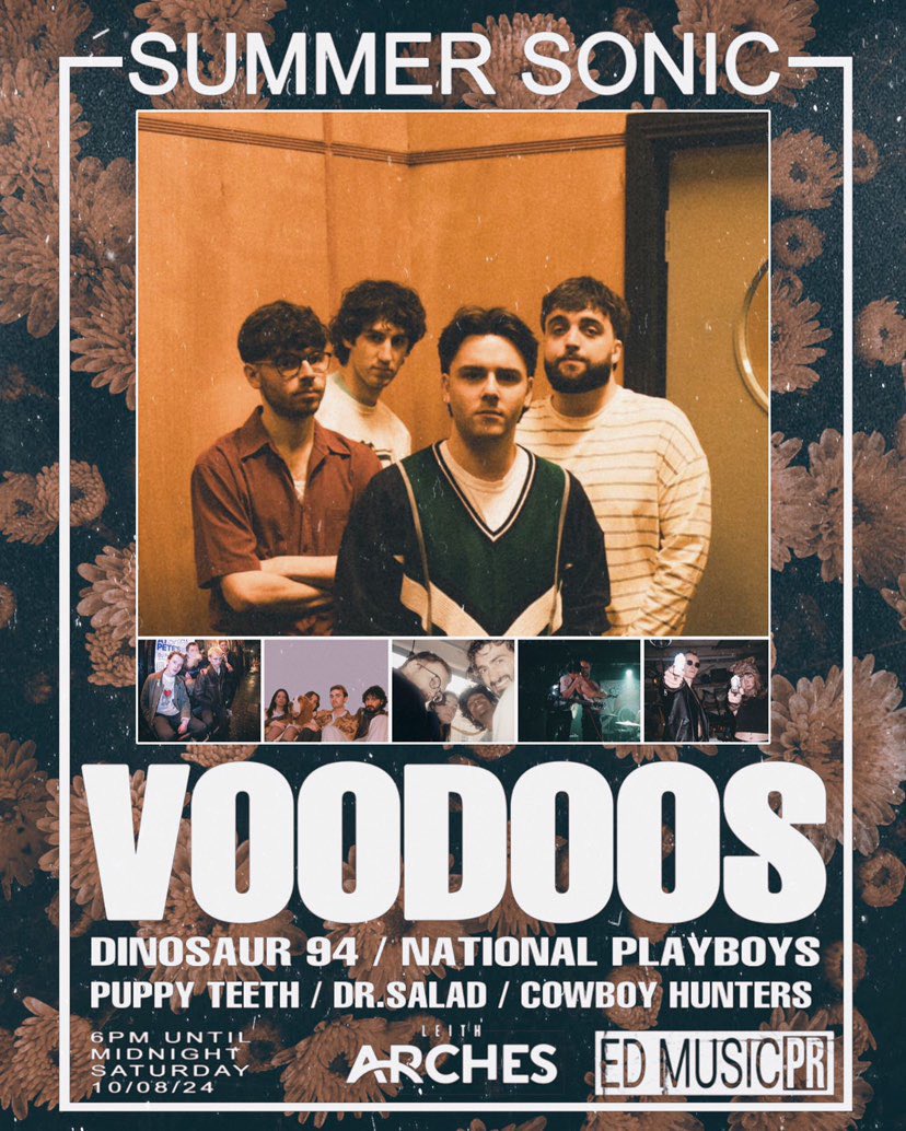 EDINBURGH We headline Leith Arches for Summer Sonic Edinburgh 2024 💥 Tickets on sale now! Grab them here: linktr.ee/voodoos