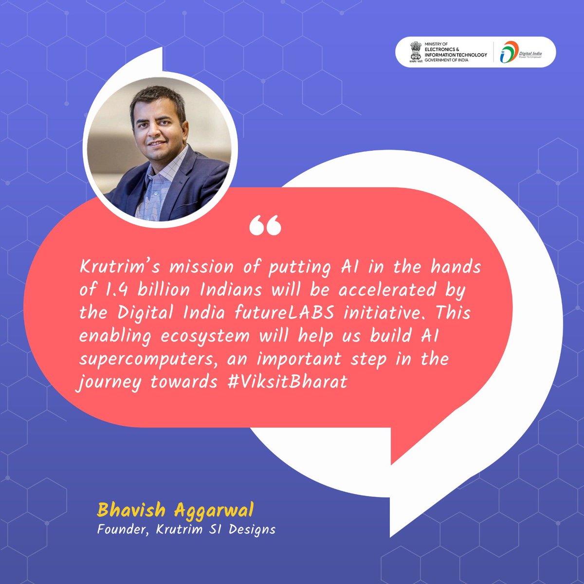 _DigitalIndia's tweet image. #futureLABS to provide the dedicated thrust to following key growth areas- Automotive, Compute, Communication, Strategic Electronics and Industrial Electronics/IoT

Join us for the launch of  - Digital India #futureLABS on 03rd February 2024 at Indraprastha Institute of…