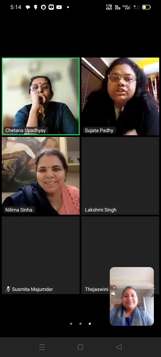 RanjitaSingh015's tweet photo. वर्चुअल मीटिंग @NamoApp
#ViksitBharatAmbassador
#MahilaMorcha1CrSelfies कार्यक्रम को लेकर राष्ट्रीय सोशल मीडिया प्रभारी
@SujataPadhyBJP जी द्वारा जिसमें @ItsMrsSingh
@chetanaupadhya2
@SushmitaMazumd4
@Tejaswini #Nilima जी उपस्थित थी।
@JPNadda @blsanthosh @VanathiBJP https://t.co/sHdNoiiPxO