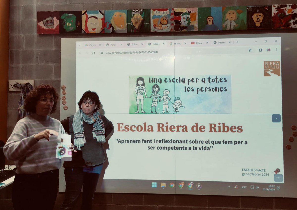 🫂Dimecres 31 de gener, el Servei d'Innovació Educativa, juntament amb la referent del ST Penedès, ha visitat l'Escola Riera de Ribes. S'ha compartit l'experiència amb el centre amfitrió i els centres que participaven en el pilotatge de les estades del programa PAcTE.