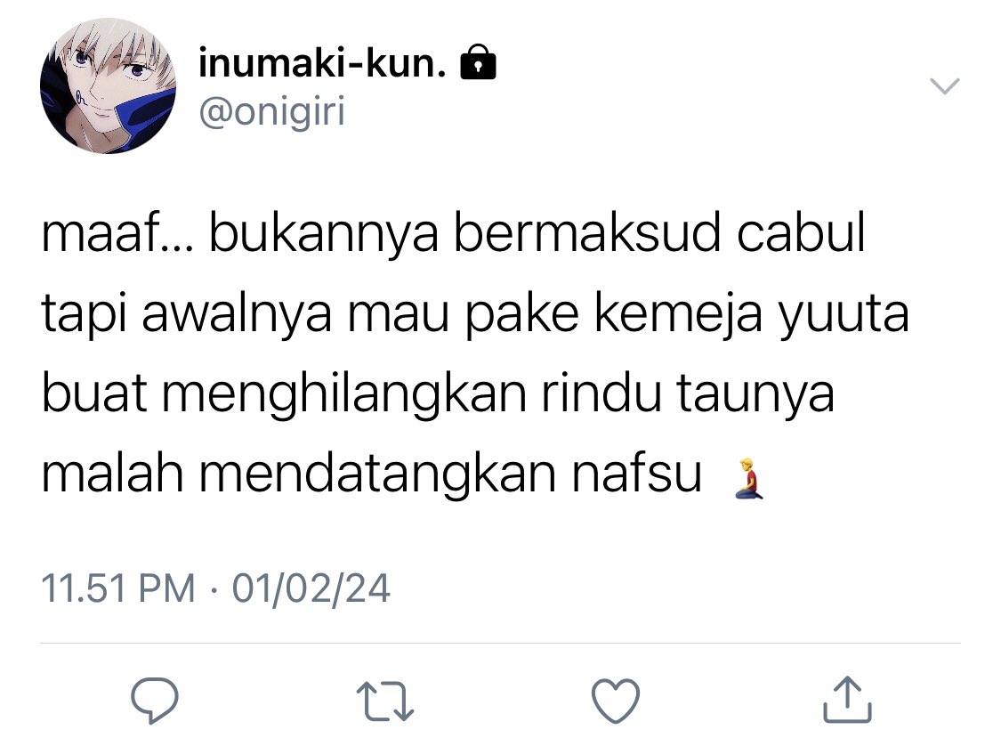 Iakunan's tweet photo. #ottoge — few tweets au.
(Warning explicit content). 🔞

Bermula dari rindu, lantas berubah jadi nafsu. https://t.co/uNNq3HmMo9