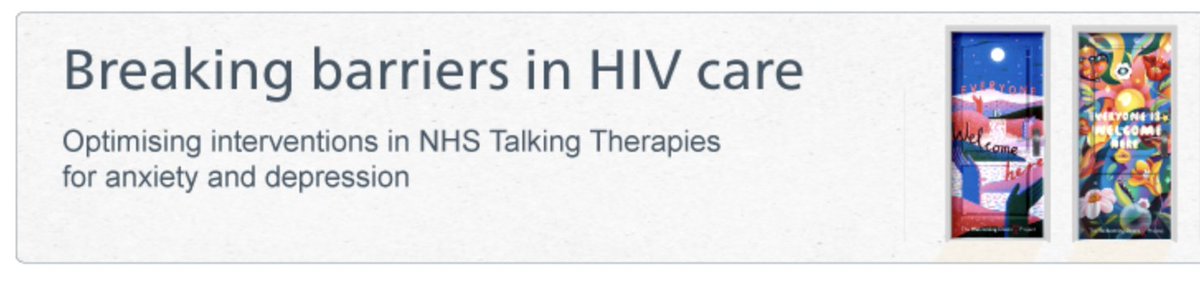 As part of the Welcoming Doors Project <a href="/NHSEngland/">NHS England</a> have developed a new training course:

"Breaking Barriers in HIV Care: Optimising interventions in NHS Talking Therapies for anxiety and depression"

To find out more and access the course click here: e-lfh.org.uk/programmes/bre…