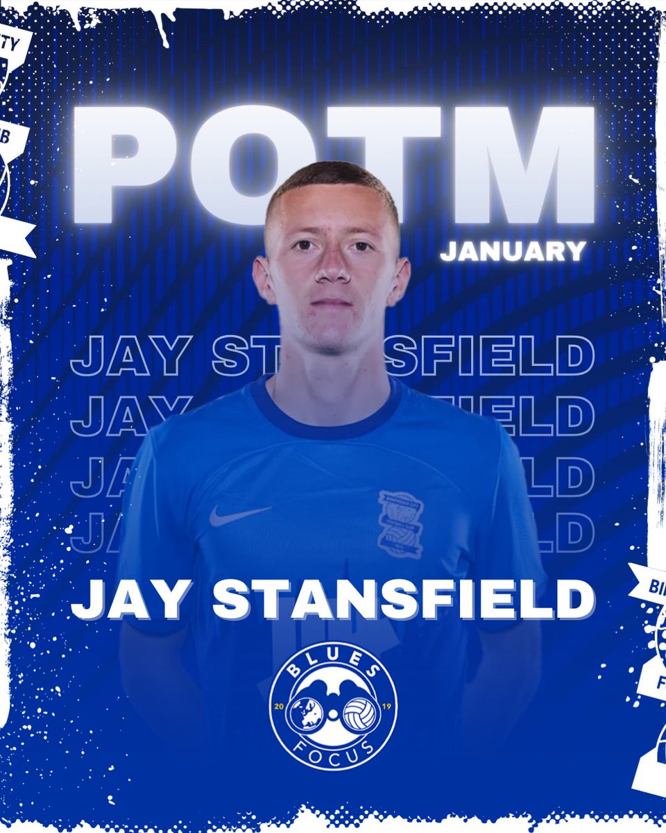 BluesFocus's tweet photo. Your Player of the Month for January...🥁

Jay Stansfield🏆

#BCFC https://t.co/dDVPcK5jaG