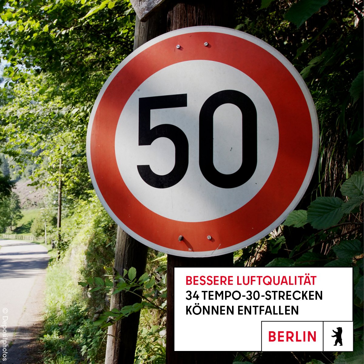 SenMVKUBerlin's tweet photo. Ein Erfolg von über zwanzig Jahren Luftreinhalteplanung: Die Berliner Luft ist besser geworden! Das bedeutet, dass auf 34 Tempo-30-Strecken wieder zu Tempo-50-Strecken werden könnten, sofern die Verkehrssicherheit dies zulässt. 

Mehr:👉 https://t.co/KTaUhn6FpT https://t.co/1Fqc3DjD2q