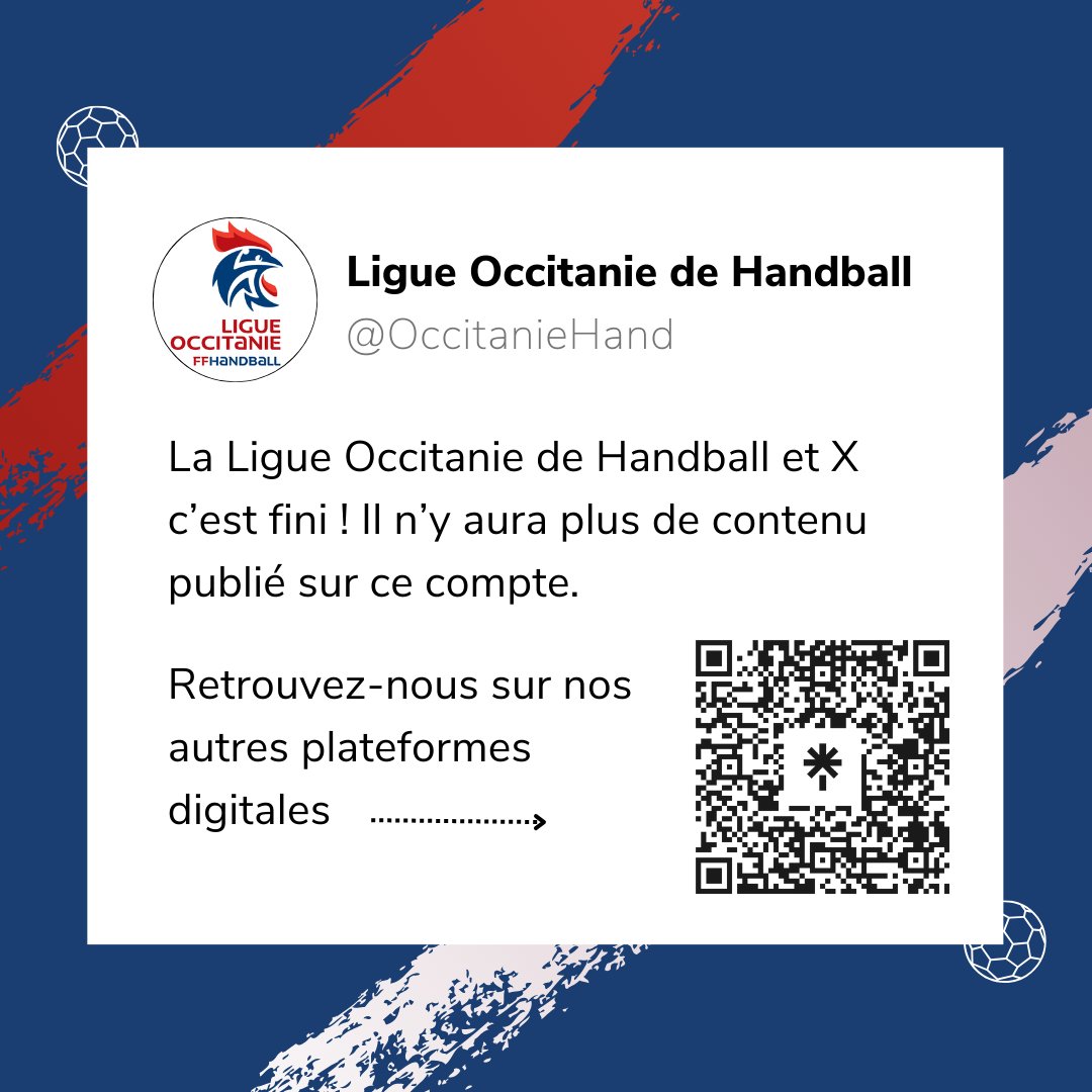 La Ligue Occitanie de Handball ne publiera plus de contenu sur X !

Retrouvez-nous sur nos autres plateformes :
👉Facebook : facebook.com/ligue.occitani…
👉Instagram : instagram.com/ligue_occitani…
👉LinkedIn : linkedin.com/company/ligue-…
👉Site web : occitanie-handball.fr