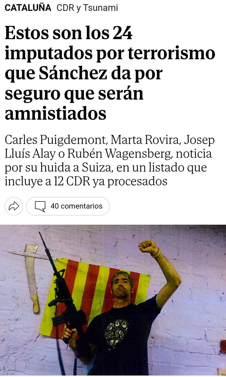 AhoraTuOrg's tweet photo. 🛑Éstos son los posibles imputados por terrorismo que Sánchez, convertido en juez, dice que no son terroristas y que serán amnistiados. https://t.co/mC7EjuYSjN