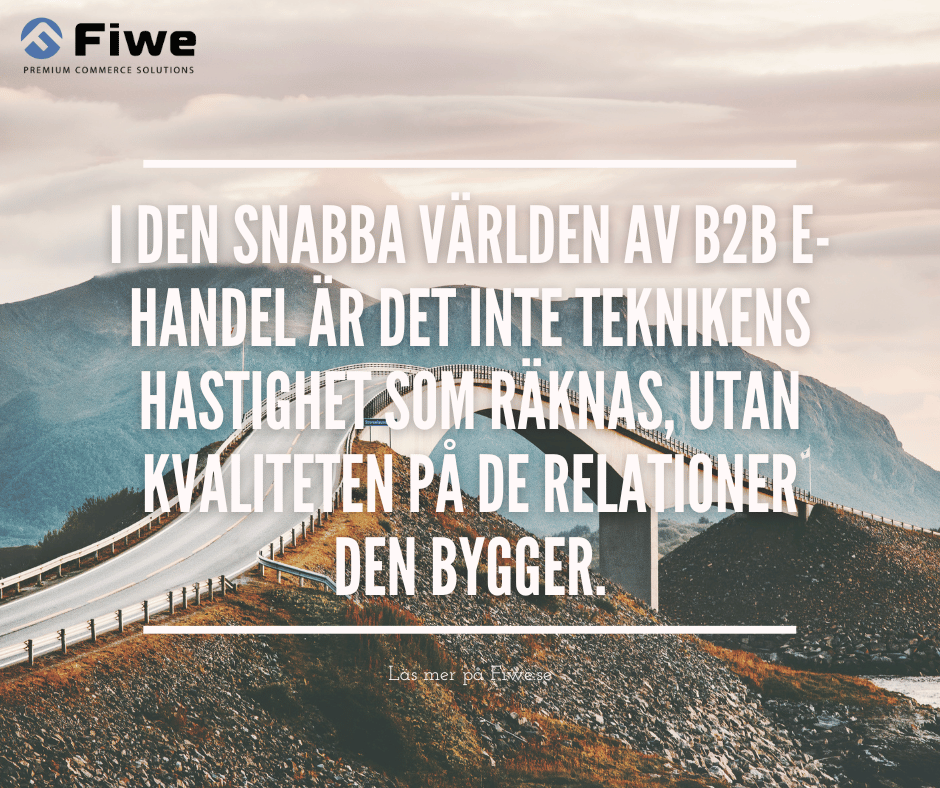 FiweCommerce's tweet photo. I den snabba världen av B2B e-handel är det inte teknikens hastighet som räknas, utan kvaliteten på de relationer den bygger. https://t.co/DVASKvyVtX https://t.co/XEodrSpY0p