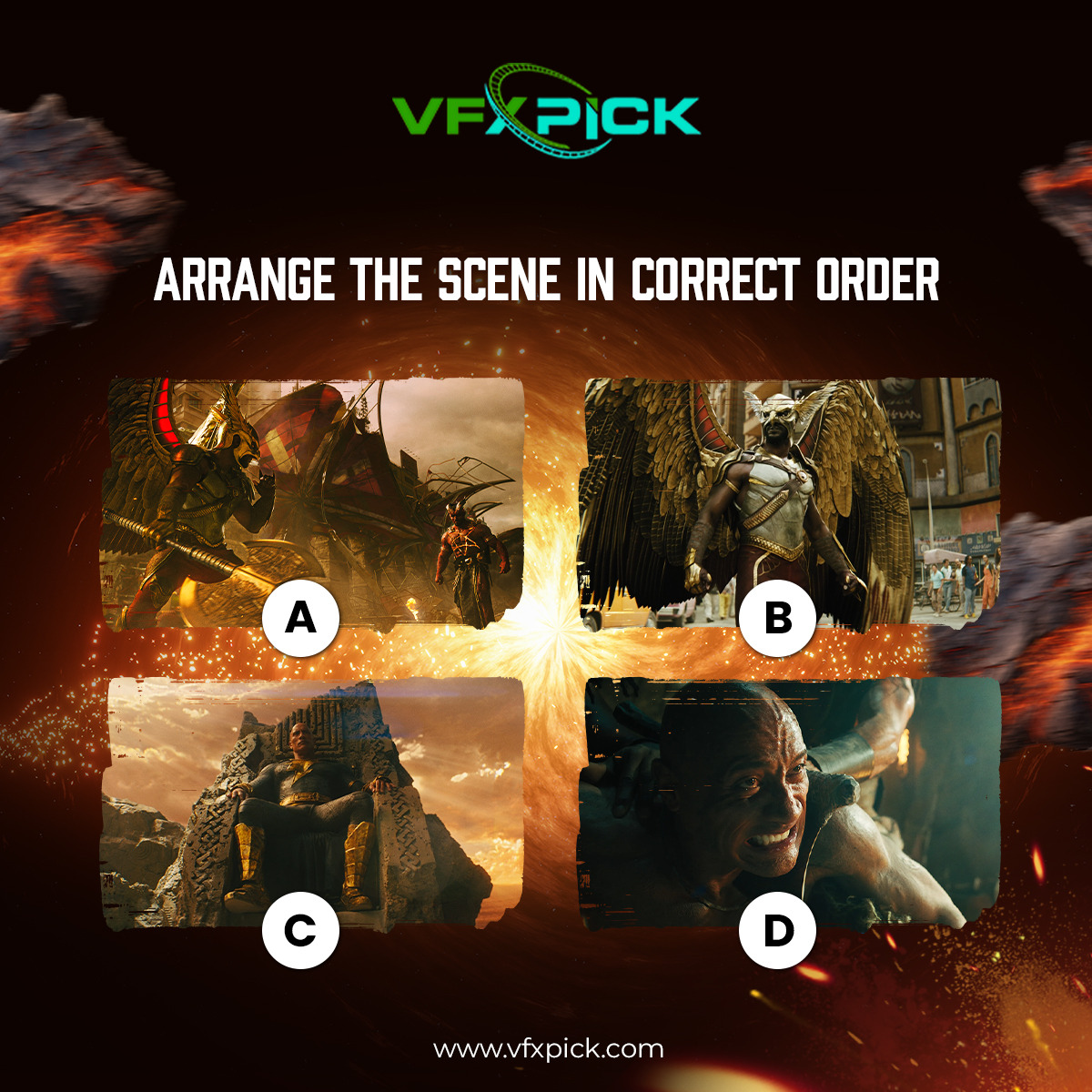 VFX_PICK's tweet photo. #BlackAdamPuzzle #DecodeTheEpic #FilmJourneyAdventure #ThrillingSegment #CommentBelow #MovieMagic #UnlockTheMystery https://t.co/RRQ0ER3yiS