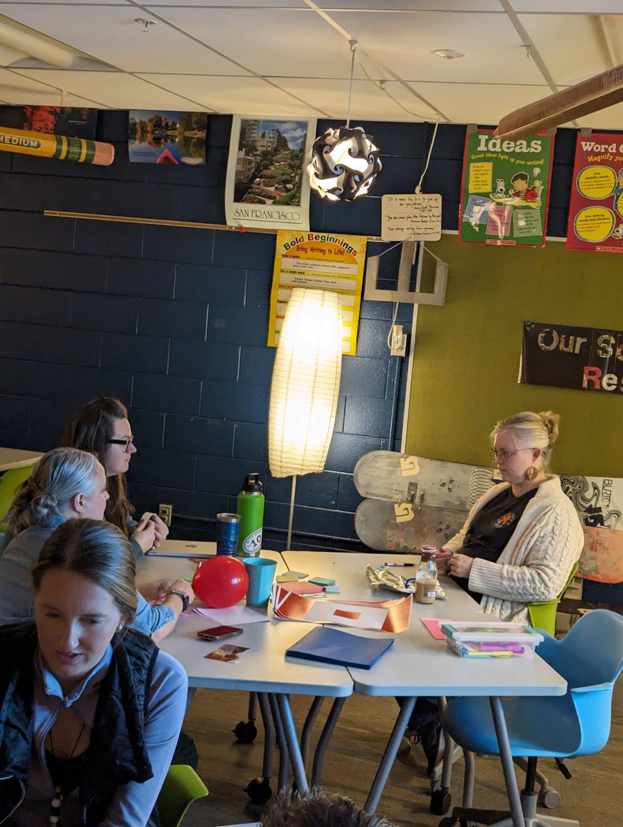 MrBaileyIV's tweet image. Nothing like diving into Project Based Learning with a new group of teachers. Thankful for our relationship with @VAInstitute. Excited for our @portageschools 6th Grade Social Studies and ELA teachers today! #ProjectBasedLearning #BlueAppleProjects @GoWestMS @PortageNorthMS #PCMS