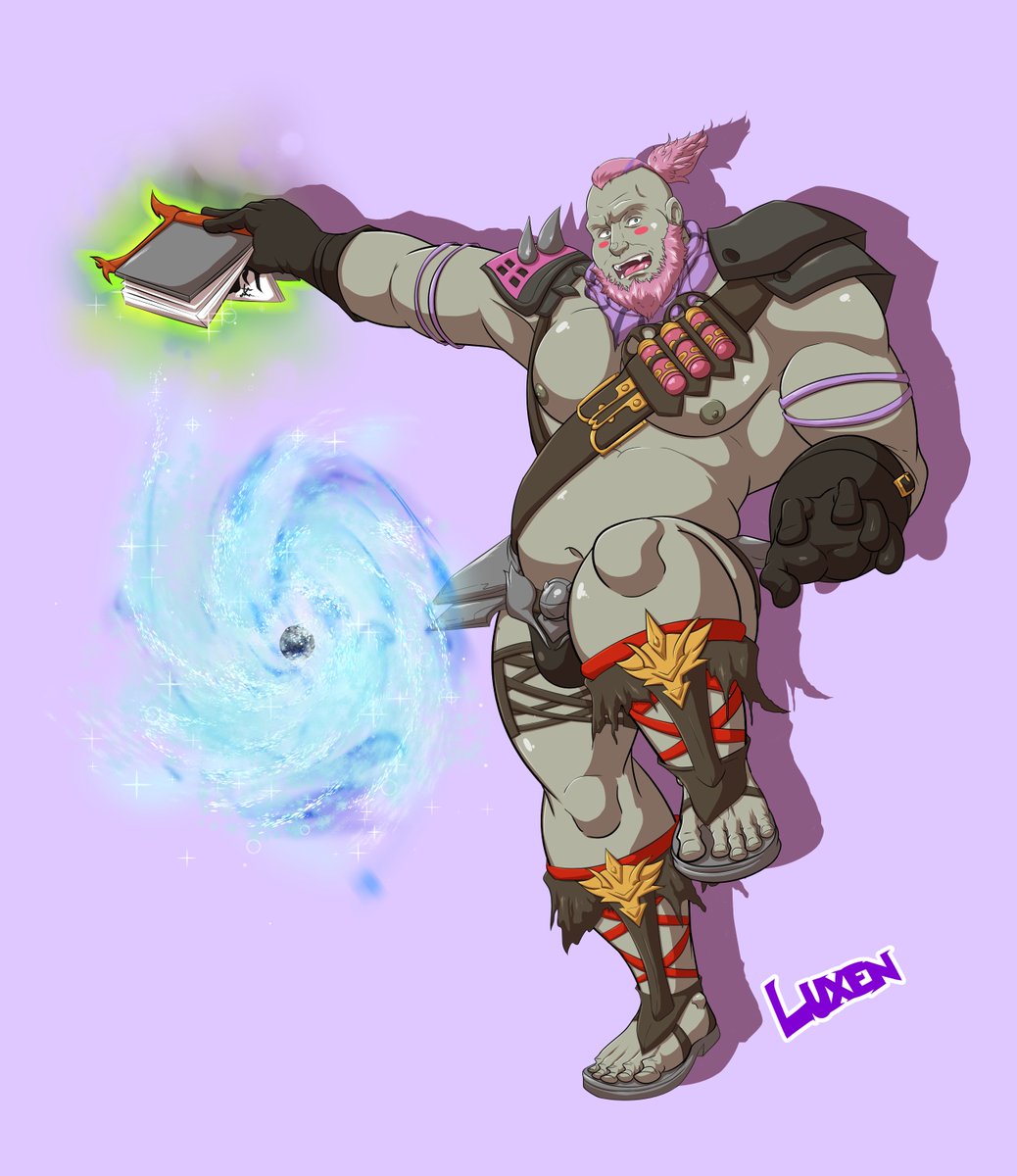 An old commission that I did for Doc Katterson in FFXIV. It was how his character looked like years ago, before Hrothgars were added to the game.
