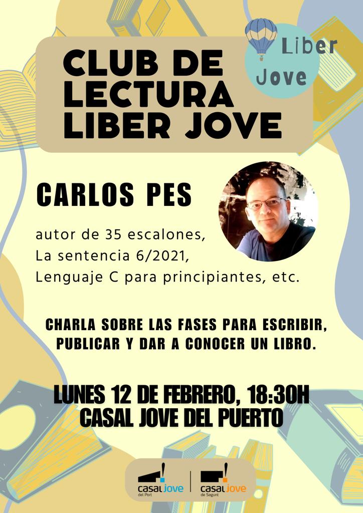 Por tercer año consecutivo, he sido invitado por el #ClubdeLectura Liber Jove a impartir una charla en el Casal Jove del #PuertodeSagunto. Esta vez hablaré sobre las fases para escribir, publicar y dar a conocer un #libro. ¡Os espero a todos os que os animéis a venir!