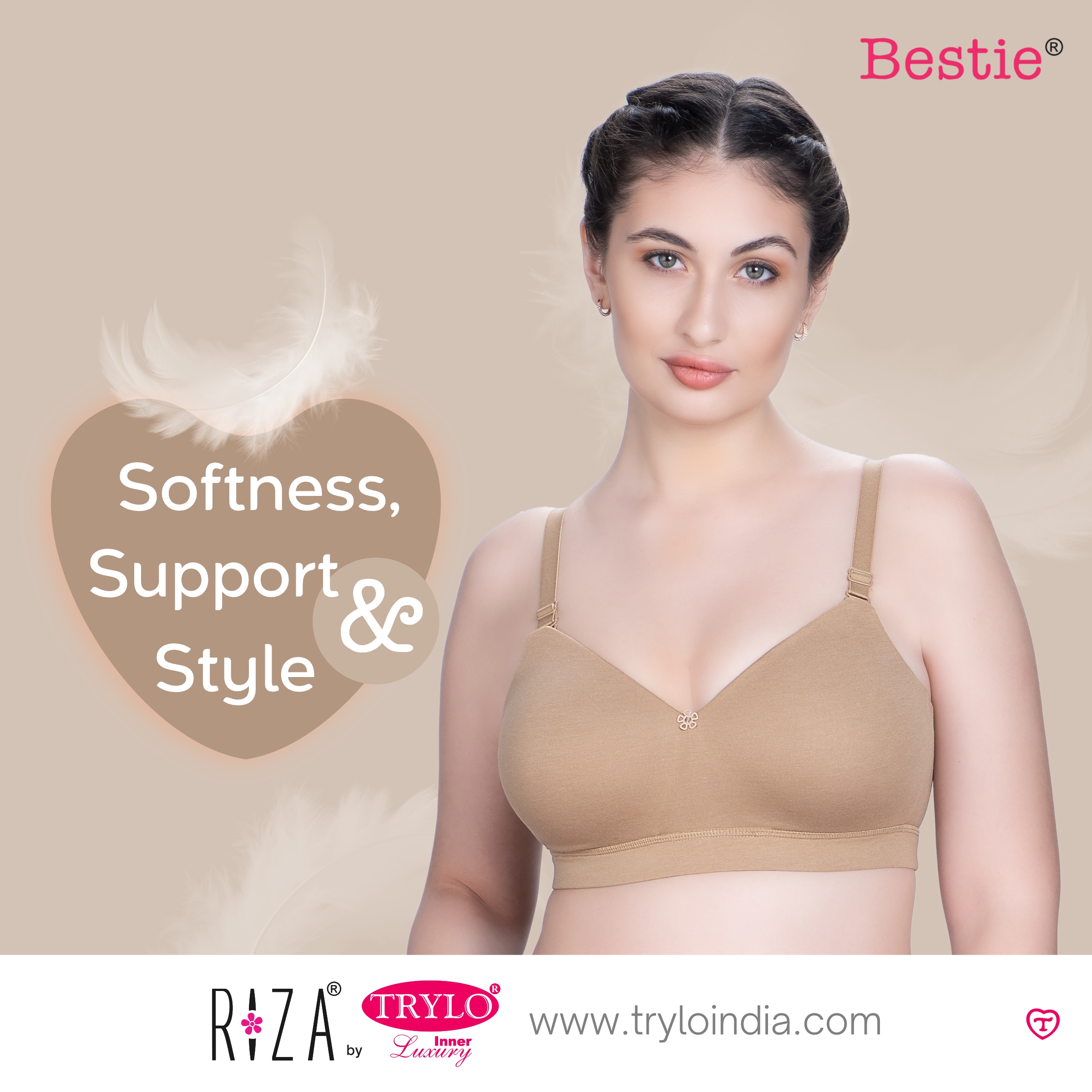 Trylo Intimates on X: Who says you can't have it all? Riza Bestie combines  luxurious comfort with everyday support and a touch of style. Product shown  - Riza Bestie #TryloIndia #TryloIntimates #RizaIntimates #