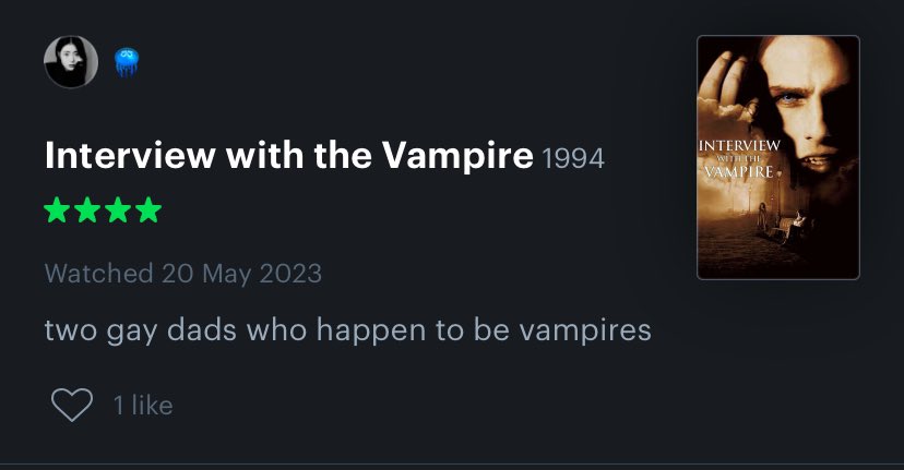 minhas reviews mais famosas do letterboxd (1 like cada