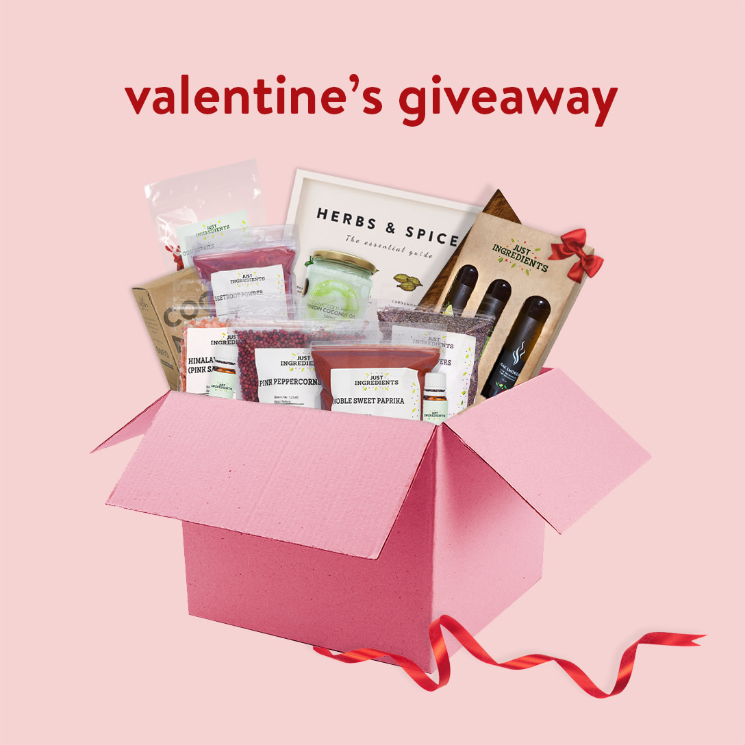 🏹 💖 VALENTINE'S GIVEAWAY! 💖 🏹 

We're giving you the chance to WIN a big hamper of Valentine's goodies 😍 🎁 To be in with a chance of winning:

💘 Follow us <a href="/JustIngredients/">JustIngredients</a>

💘 Retweet this tweet

*T&amp;C apply.