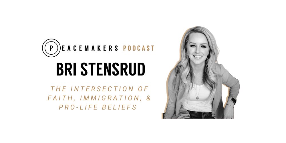 NEW EPISODE!🎉 Our next guest on PEACEMAKERS is @BriStenz. Bri is a human dignity advocate & the Director of ⁠Women of Welcome. In this episode, @yonathanmoya speaks with Bri about her work in the pro-life space & her journey to re-discover God’s heart for the sojourner.🎙️