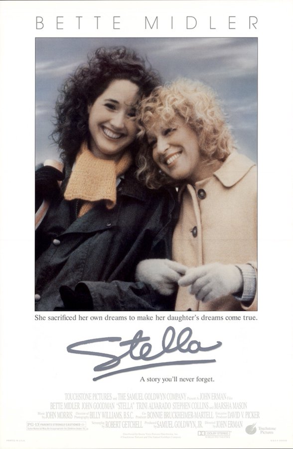 El 2 de febrero de 1990, se estrenó la película 'Stella', protagonizada por @BetteMidler, John Goodman, Trini Alvarado @alisanporter, StephenCollins, Marsha Mason y @RedHourBen.