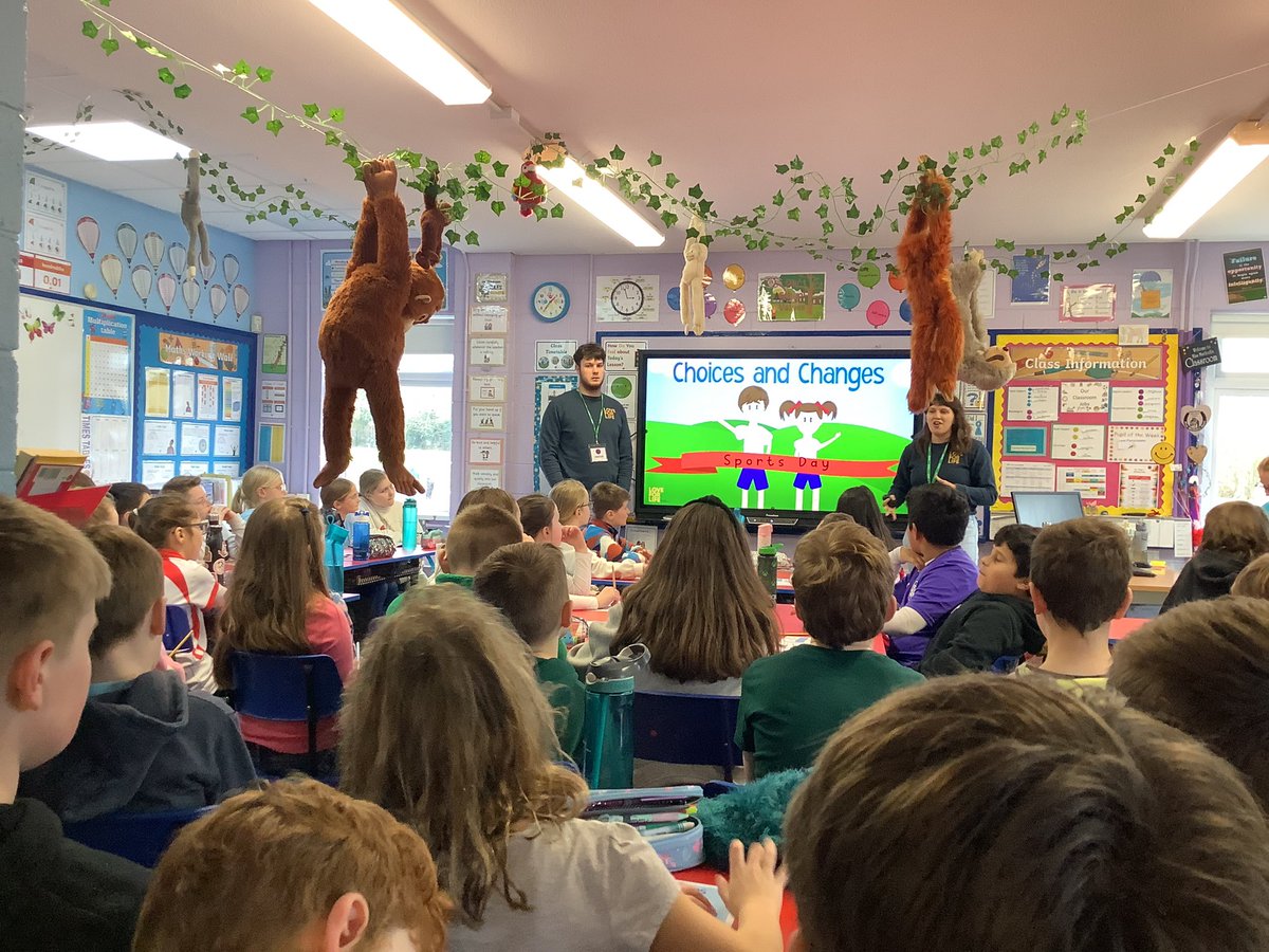 Great to have Love For Life in talking to our P6 and P7 about healthy choices and changes.