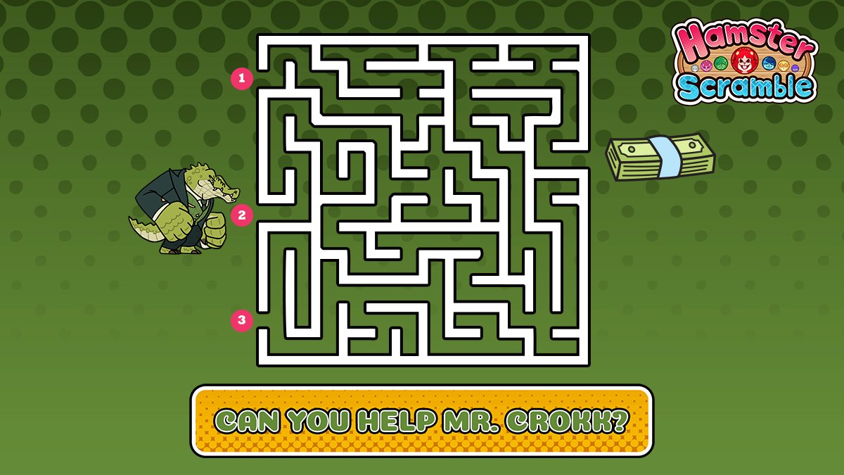 Help Mr. Crokk find his fortune! Which path will lead him to the money: 1️⃣, 2️⃣, or 3️⃣? 🤔💰  

#IndieGame #PuzzleGame #GameDev