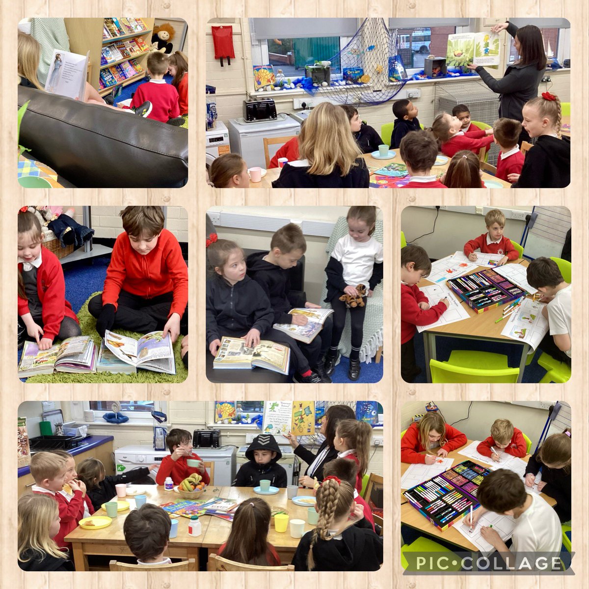 StJSeashells's tweet photo. The Seashells children have enjoyed lots of storytelling and activities this week in support of #NationalStorytellingWeek.  Our children are certainly joyful readers @StJamesCEsth https://t.co/rmRg8THyck